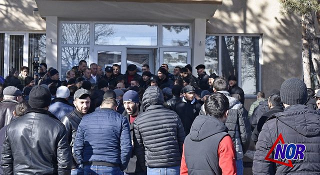 Акция протеста в Ниноцминде