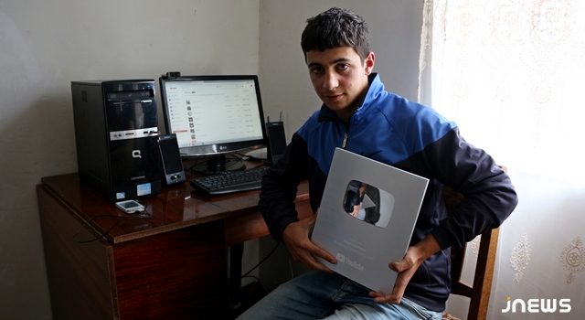 Серебряная кнопка YouTube в Джавахети