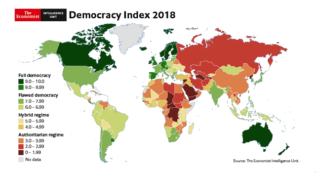 Грузия ухудшила позицию в Индексе демократии