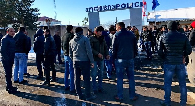 Акция протеста по делу убийства в Вачиане