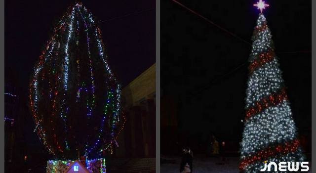 Ахалкалаки и Ниноцминда, различный подход к ёлке