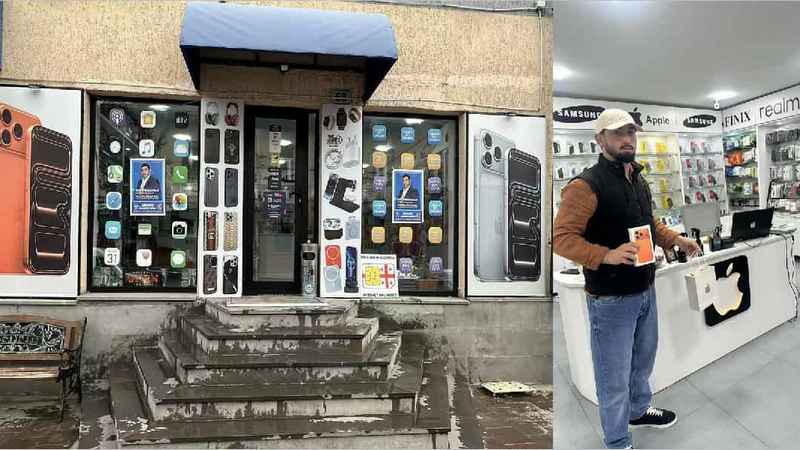 Магазин Green Mobile Ахалкалаки благодарит спортсмена Армена Амирханяна (R)