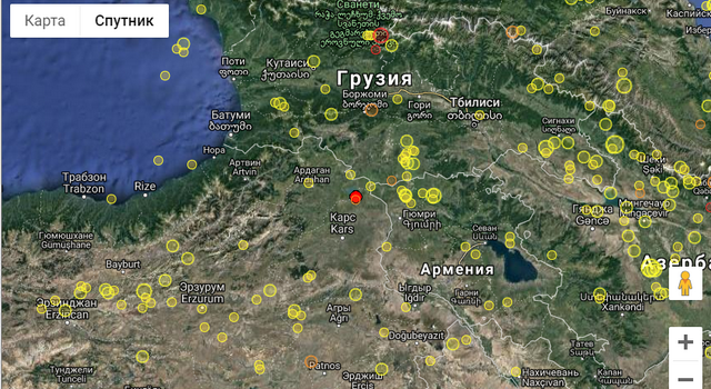 В Самеба произошло еще одно землетрясение – второе за сутки