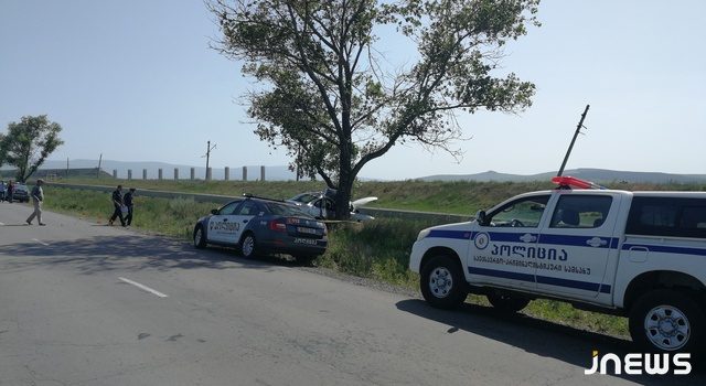 У села Хоспио автомобиль врезался в дерево