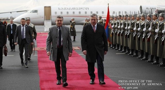 В Ереване с официальным визитом находится премьер-министр Квирикашвили