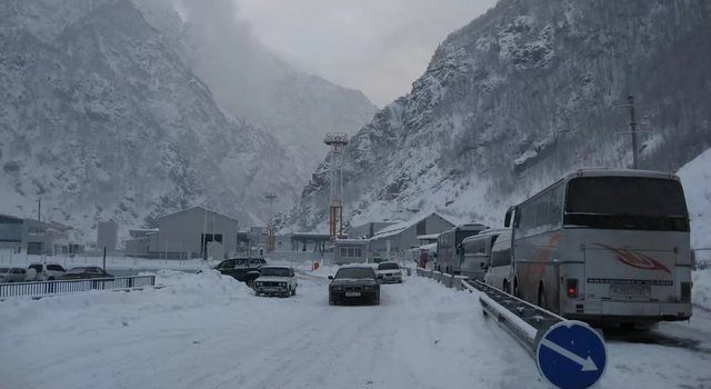 Движение трейлеров на участке Гудаури-Коби запрещено