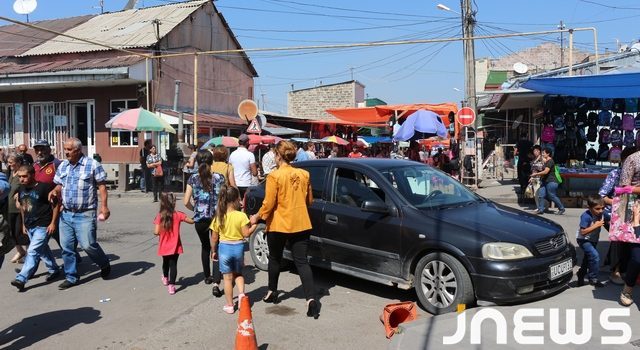 “Экстремальное” движение в центре города Ахалкалаки