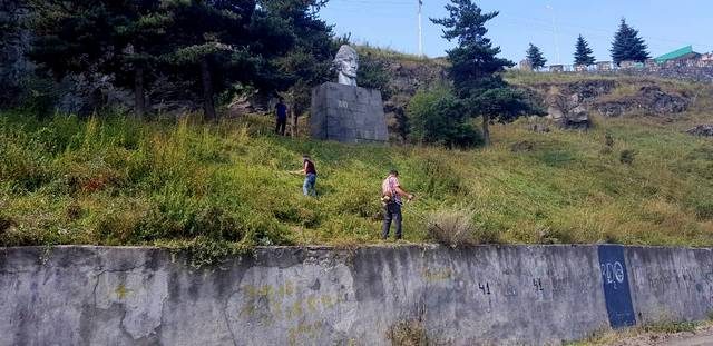 Озеленение центра Ахалкалаки почти завершено