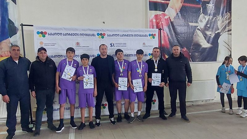 Результаты команд Ахалкалаки в региональной школьной олимпиаде по теннису