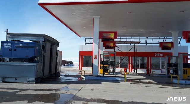 Мобильный  центр техосмотра  устанавливает аппаратуру в Ахалкалаки