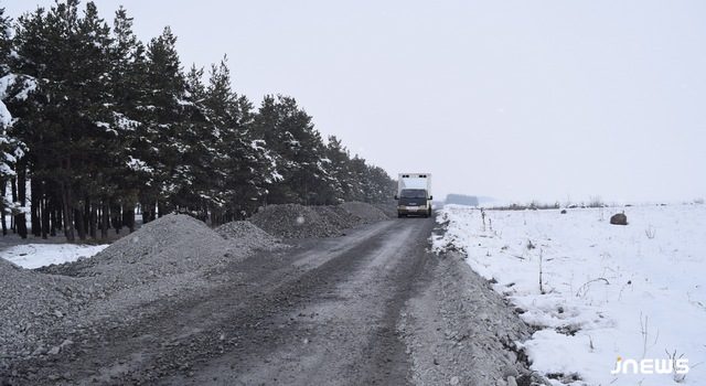 Ремонтируется дорога Хадолар-Котелия
